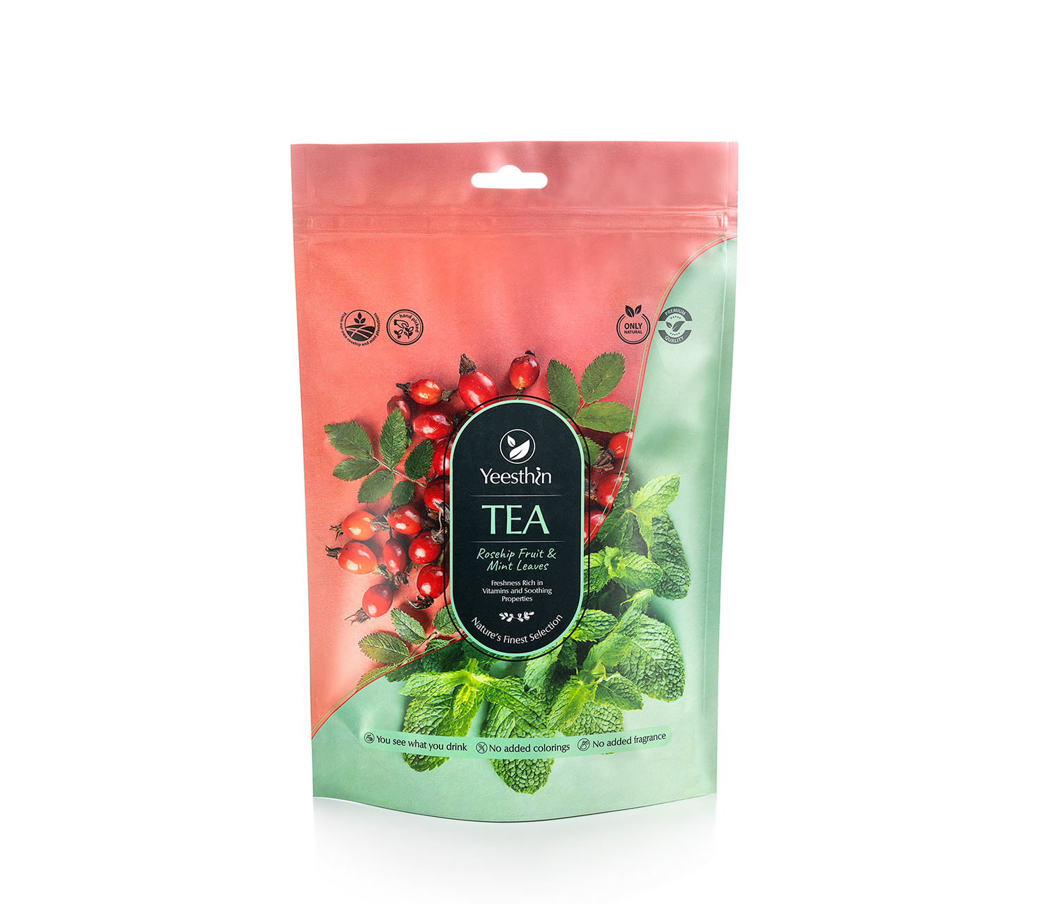 Tea Yeesthin Rosehip Mint – premium herbal tea pyramids 80 g